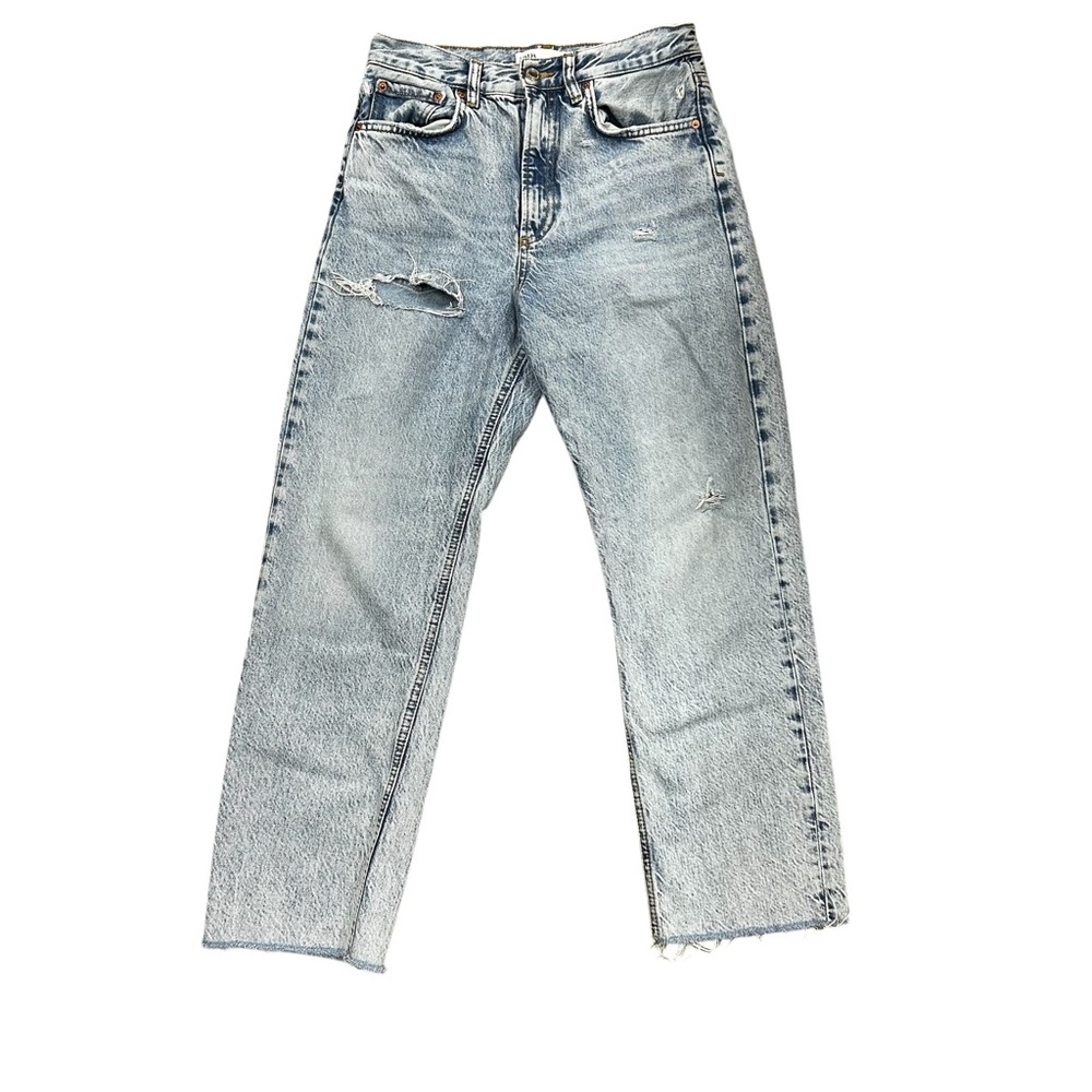 EUC ZARA Womens 6 The Pepper Mom Jeans Signature Denim‎
